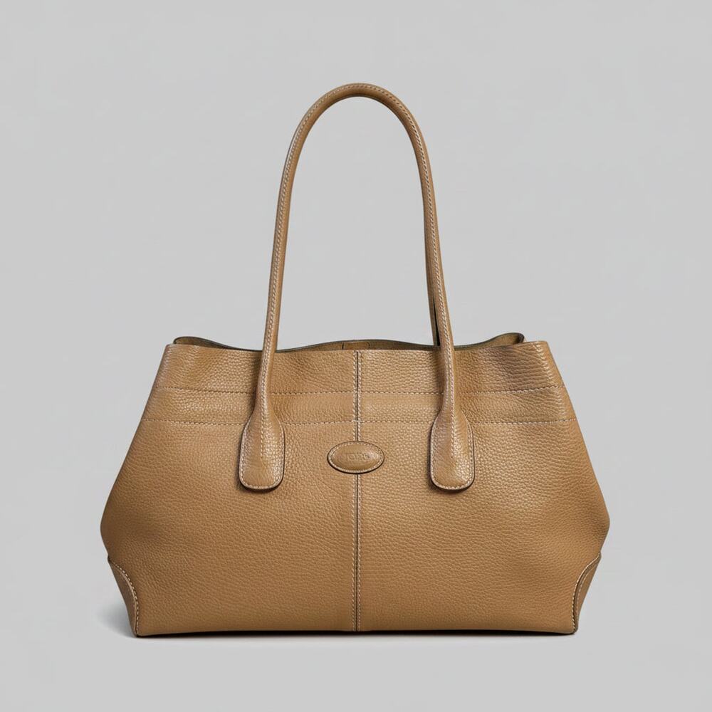 Vintage Tod's tan leather tote